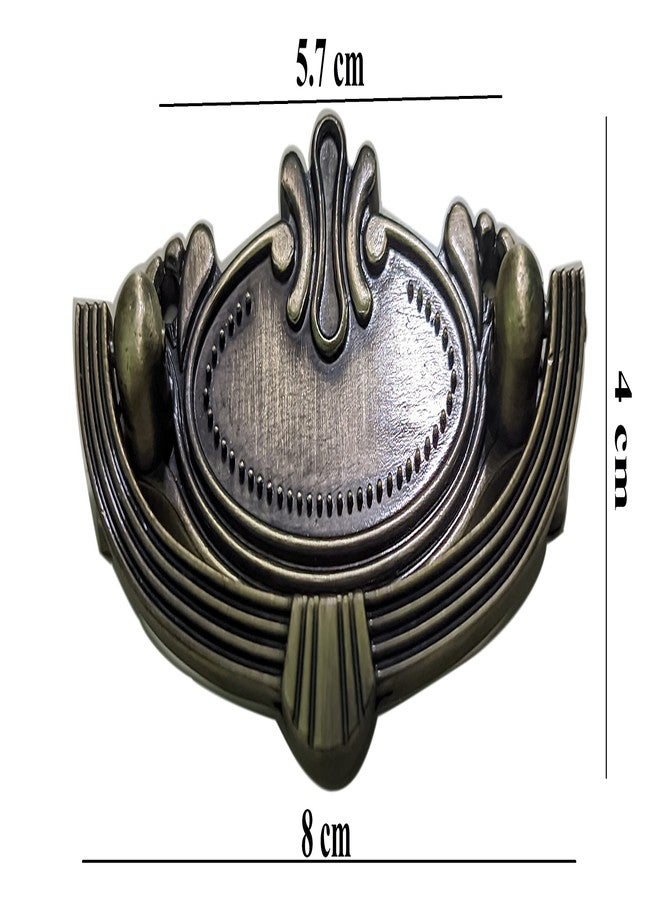 Techlife Accessories Brass Fancy Vintage Antique Finish Unique Cabinet Door/Drawer Knobs/Dresser Pulls/Wardrobe Pull Handle for Home Décor | Office | Hotels (Pack of 1) - Image 3